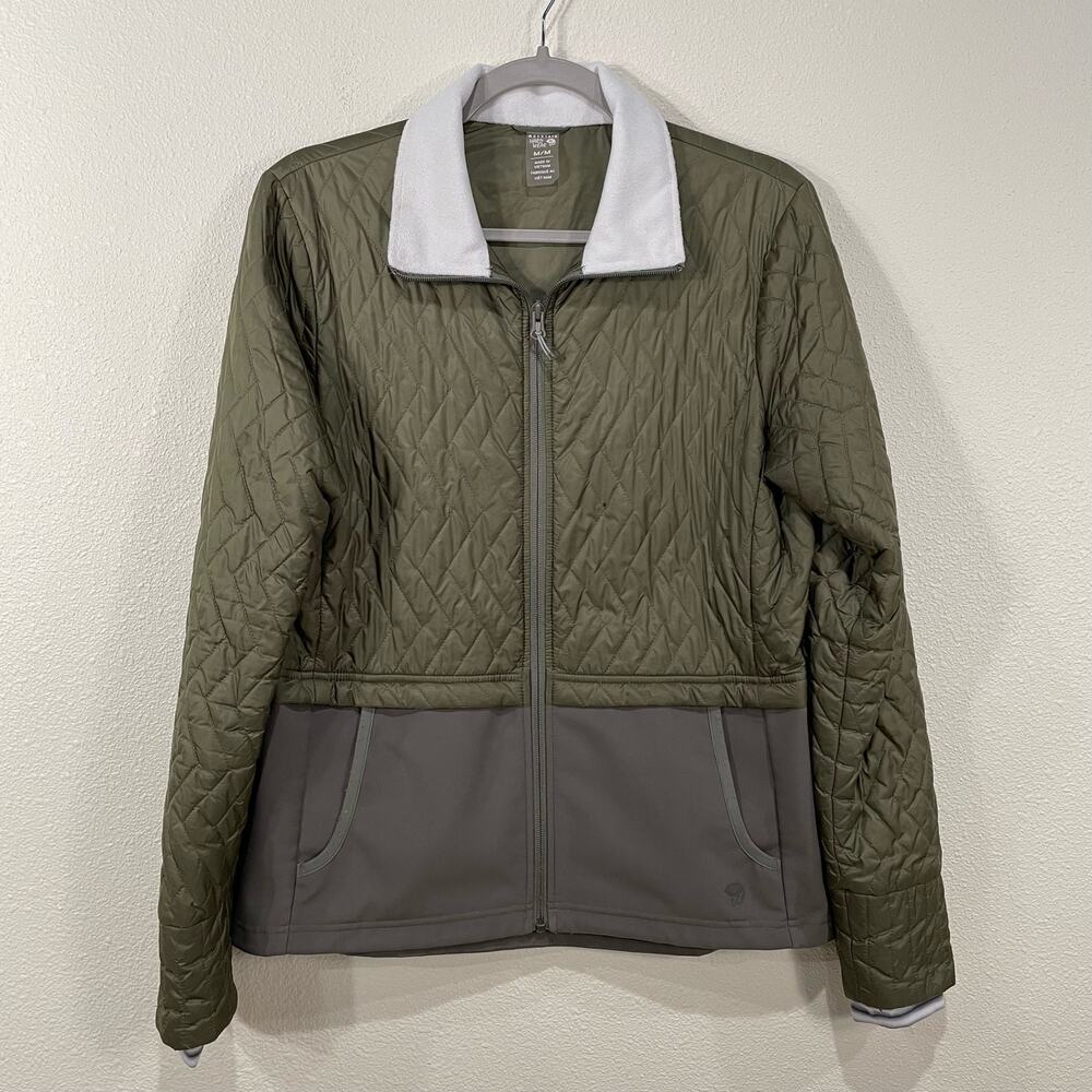 Mountain Hardwear Womens Lightweight Partial Puffer Jacket Gorpcore Outdoor M